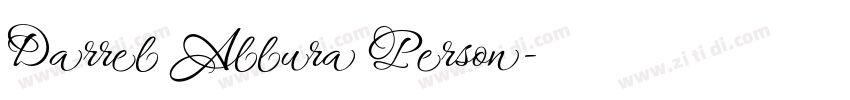 Darrel Allura Person字体转换